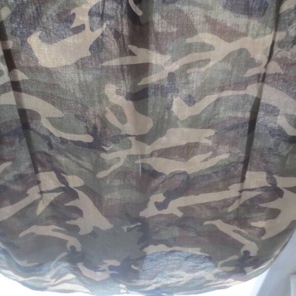 Zara Man Slim Fit Camo Pattern Short Sleeved Button Up Shirt - Size 42 Men's (L) - Picture 12 of 14